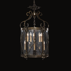 10 Light Bespoke French Gold Lantern