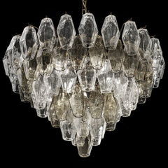 65 Cm Custom Glass Poliedri Chandelier