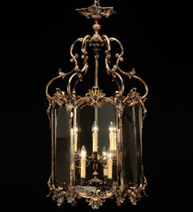 1.2 Metre Tall Italian Brass Hallway Lantern