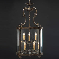 9 Light French Gold Lantern