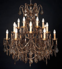 18 Light Chandelier With Bohemian Crystals