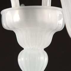 2 Light Wall Sconce in "Silk" Murano Blown Glass