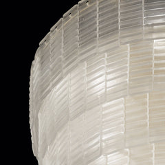40-Light Satin Murano Glass Elements Chandelier | Stairwell chandelier
