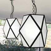 40 Or 60 Cm Black Or White Outdoor Ceiling Lantern