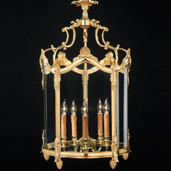 5 Light French Gold Lantern