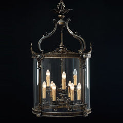 9 Light French Gold Lantern
