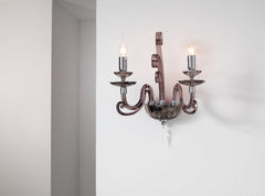 2-Light Wall Light | Fumé Glass