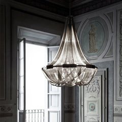 "Soscik" 100 Cm Modern Empire-Style Chandelier From Terzani In Gold, Bronze Or Nickel