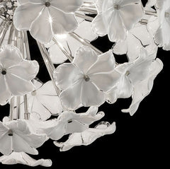 70 Cm 70S-Style Flower Globe Light In The Cenedese Style