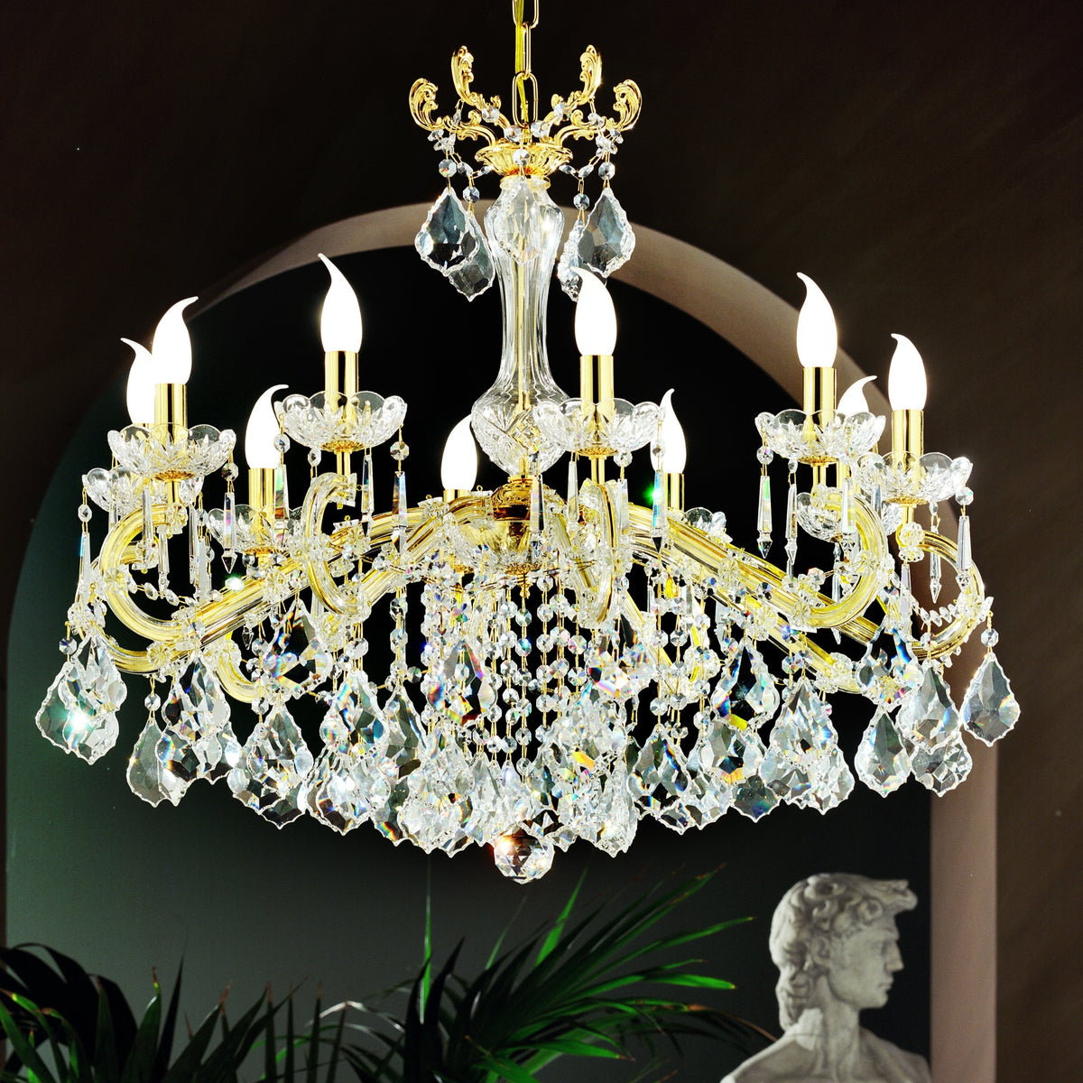 10 Arm Maria Theresa Chandelier