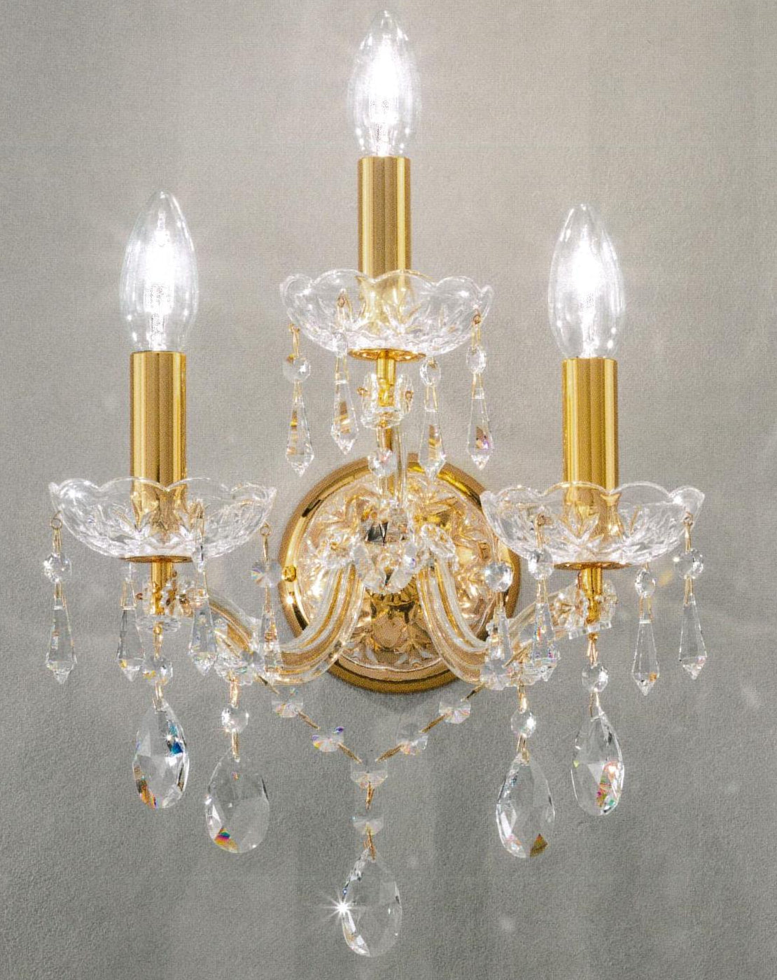 3-Arm Wall Sconce