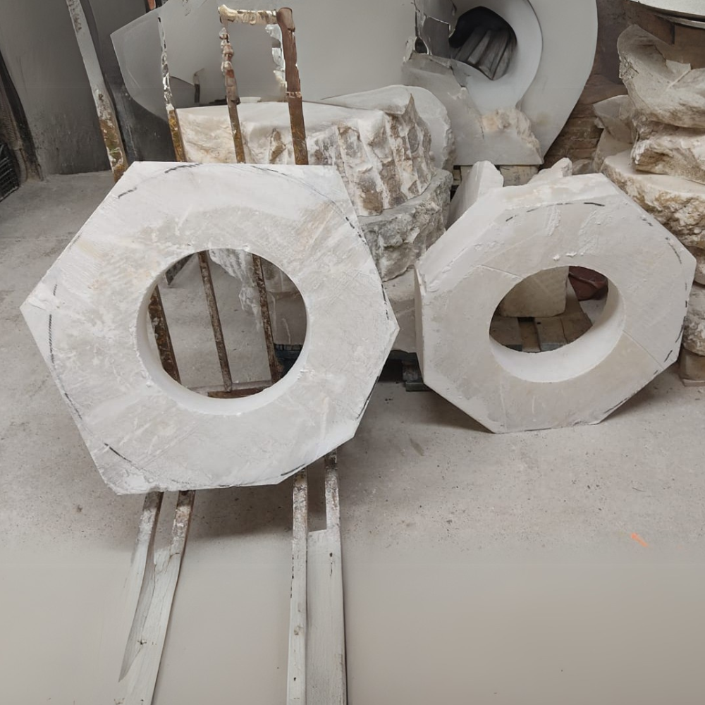 Alabaster Ring Pendant Chandelier In Various Sizes