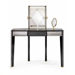 Art Deco-Style Dressing Table With Illuminated Venetian Mirror