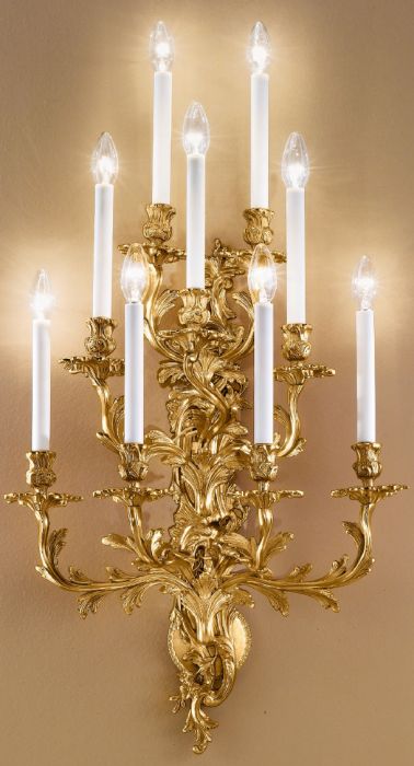 9 Arm Candelabra Wall Light