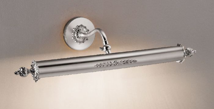 Antique Silver Plate Picture Light