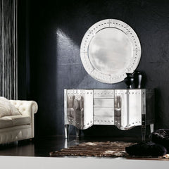 Art Deco-Style Venetian Mirror Glass Sideboard