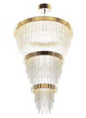 2.4 Metre 70S Style Murano Glass Stairwell Chandelier