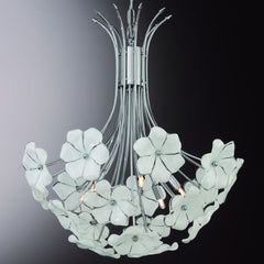 70S Retro-Style Flower Bouquet Chandelier In The Cenedese Style