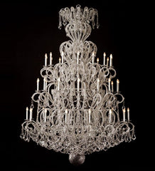 45 Light Silver Hotel Chandelier