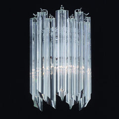 30 Cm Tall Murano Glass Prism Wall Light
