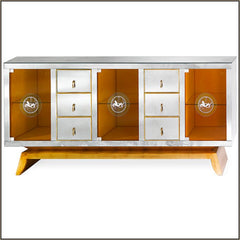 Art Deco-Inspired Venetian Mirror Sideboard