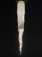 3 Metre Italian Lead Crystal Cascading Staircase Chandelier