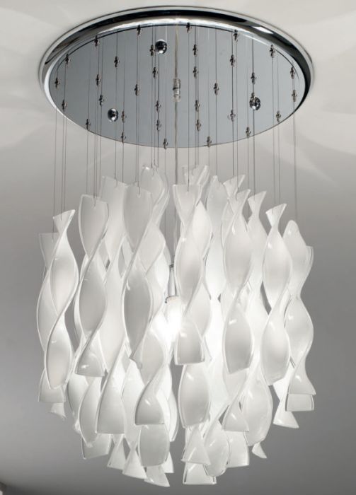 Aura Sp45 Ceiling Light In 4 Lovely Murano Glass Colours