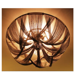 "Soscik"  Gold, Bronze, Or Nickel 100 Cm Modern Metal  Flush Ceiling Light From Terzani