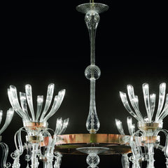 2 Metre Modern Rezzonico Style Venetian Glass Chandelier
