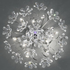 Asfour Crystal Ceiling Light With Flowers