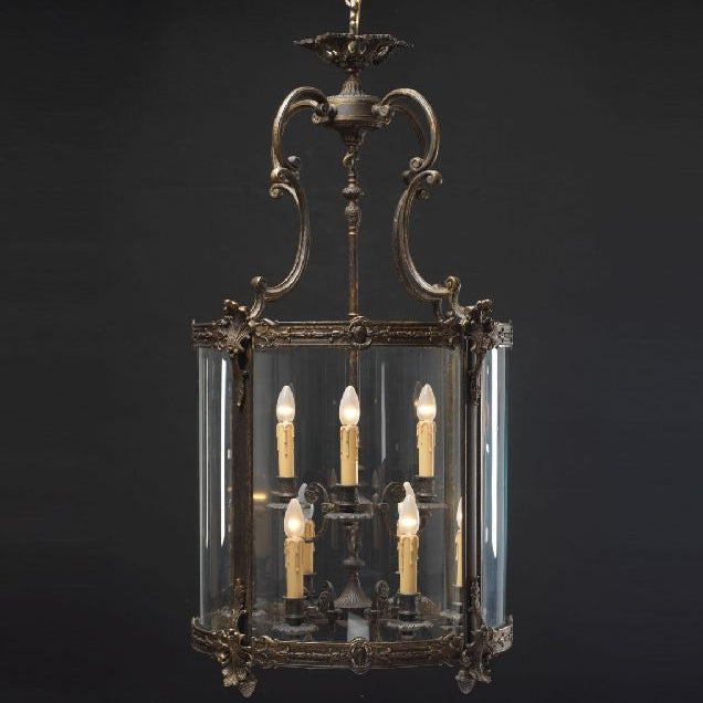 9 Light French Gold Lantern