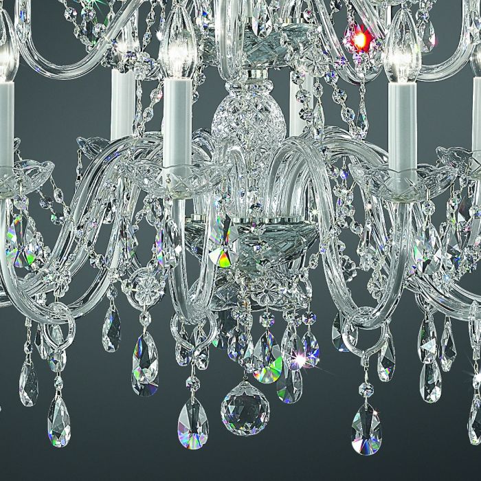 15-light premium Elements chandelier in 8 sizes