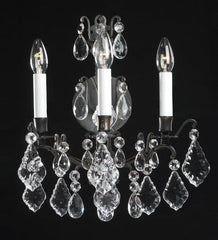 43 Cm Wall Chandelier With Hand-Cut Bohemian Crystals