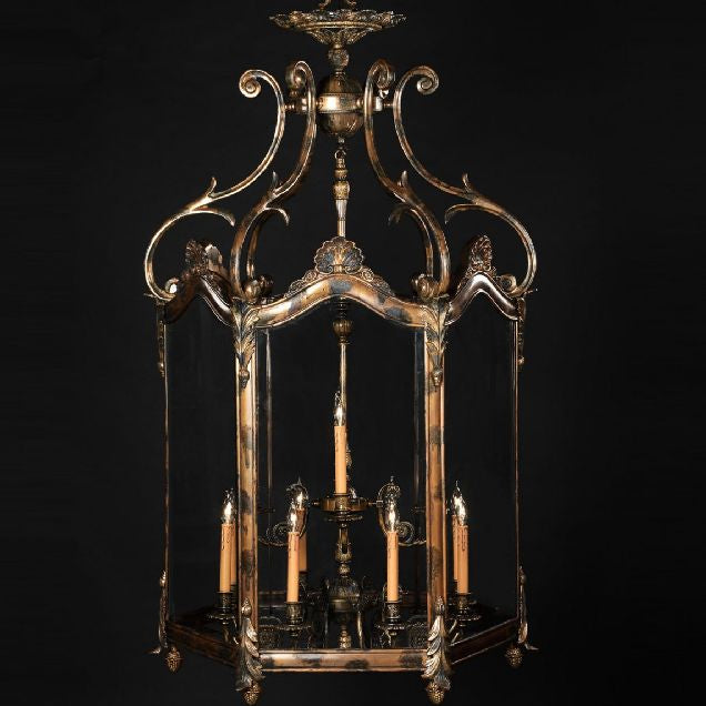 12 Light Brass Lantern