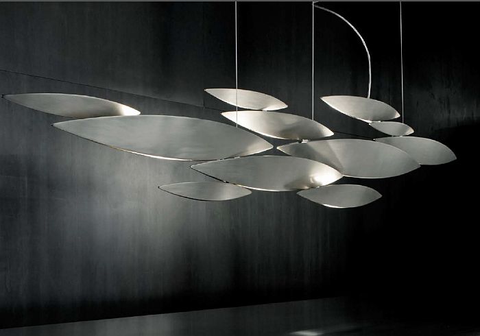"I Lucci Argentati" Modern Suspension Ceiling Light By Terzani