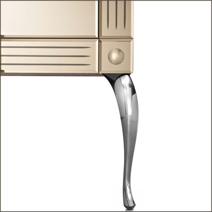 Art Deco Display Case With Bronze Venetian Mirror Finish