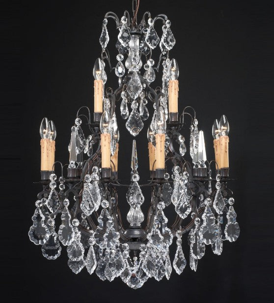 72 Cm Crystal Chandelier With 12 Lights