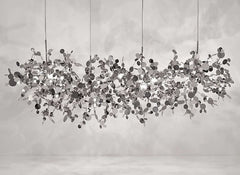 Argent 125 Cm Metal Ceiling Pendant By Terzani With Tiny Reflective Discs