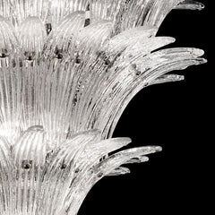 "Palmette" Chandelier | Mid-Century Style Murano Glass Palmette Chandelier In Custom Sizes