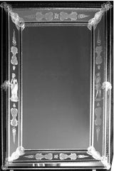 17Th Century Style Silver Venetian Wall Mirror