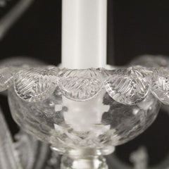 4 Light  Sconce | Clear Murano Glass