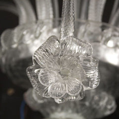 4 Light  Sconce | Clear Murano Glass