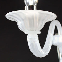2 Light Wall Sconce in "Silk" Murano Blown Glass