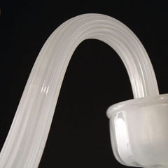 2 Light Wall Sconce in "Silk" Murano Blown Glass