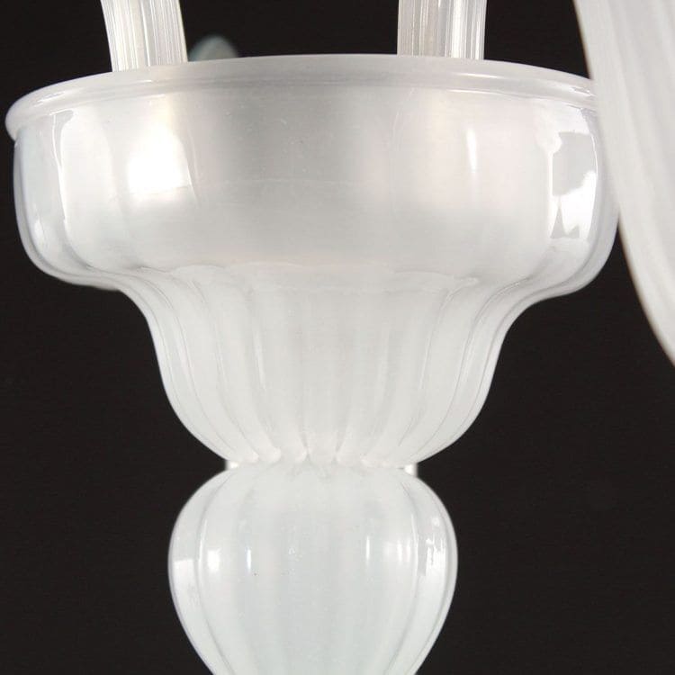 2 Light Wall Sconce in "Silk" Murano Blown Glass