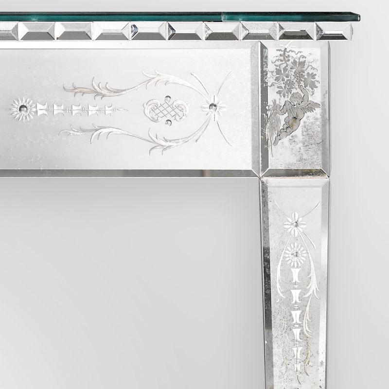 18th Century-Style Venetian Mirrored Dining Table