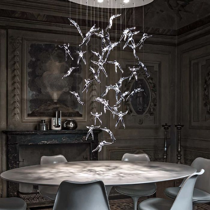 "Angel Falls" Chandelier By Terzani 36  light  | Crystal Angels
