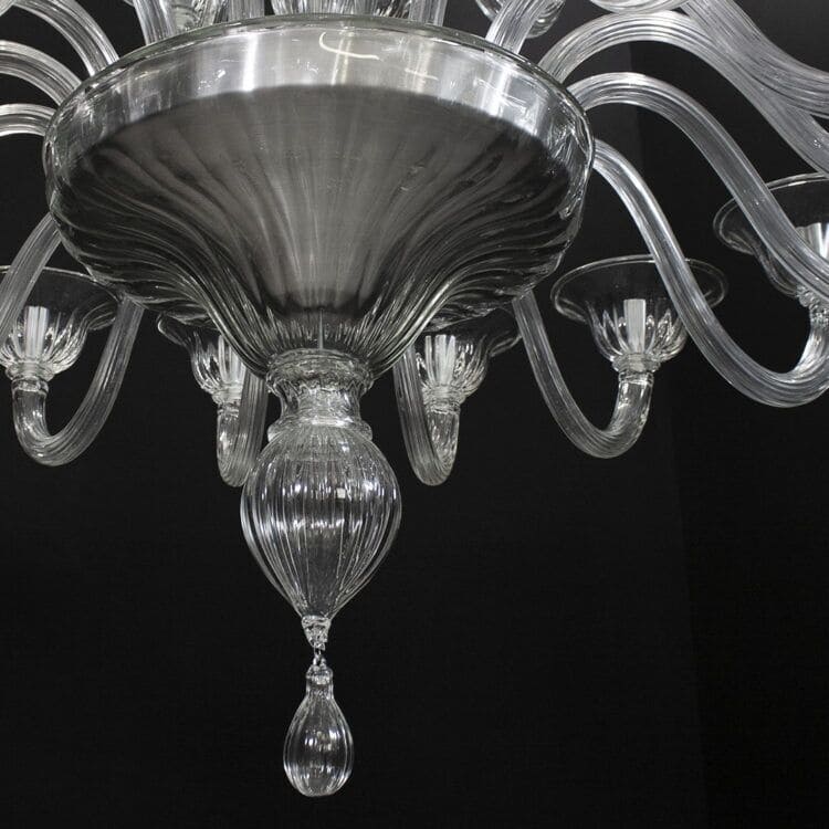 18+9 Light Murano Crystal Glass Chandelier