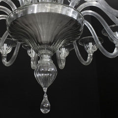 18+9 Light Murano Crystal Glass Chandelier