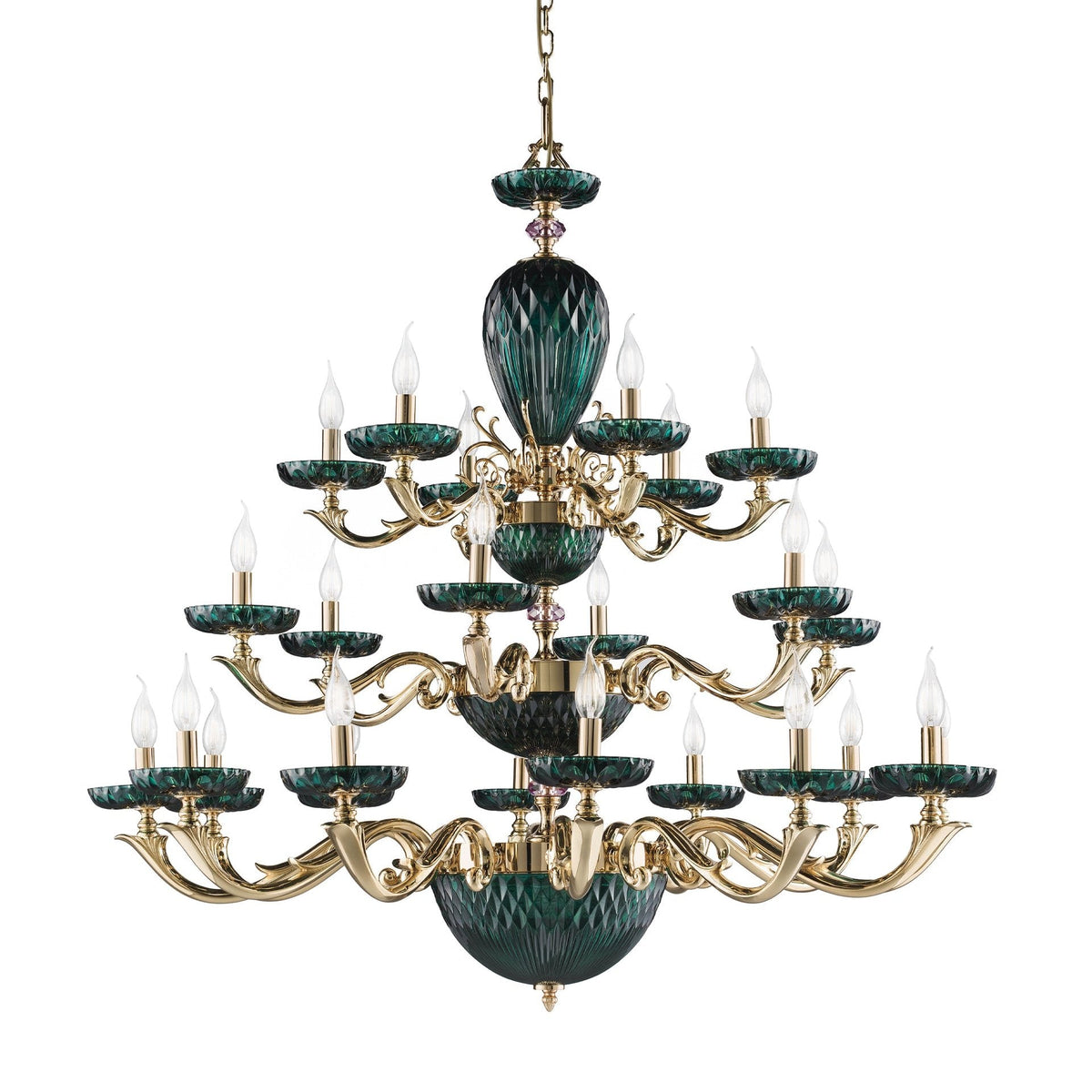 3-Tier Crystal Chandelier (12+6+6) –